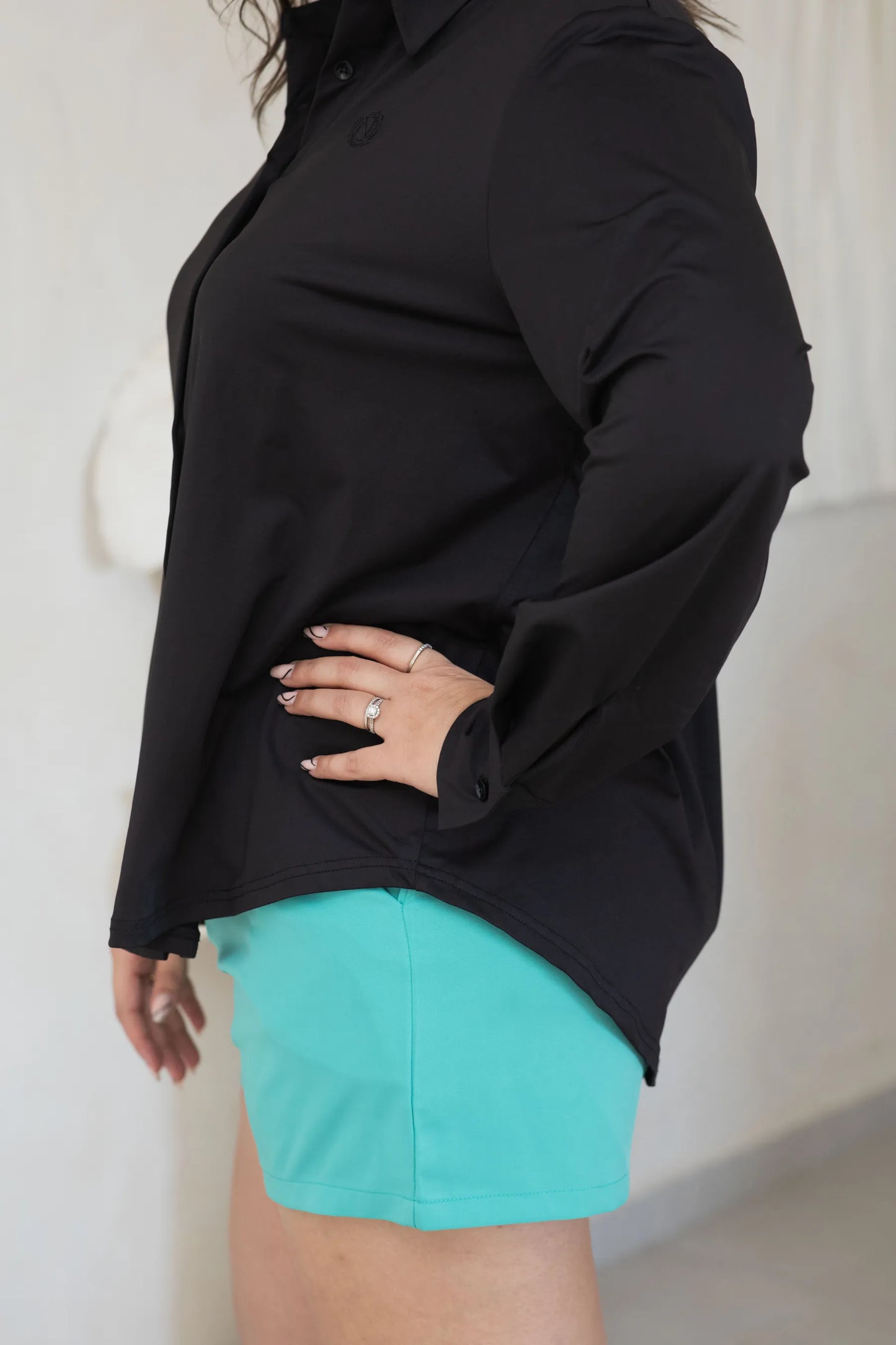 Informal & Brave | Soft Long Sleeve Blouse - Black