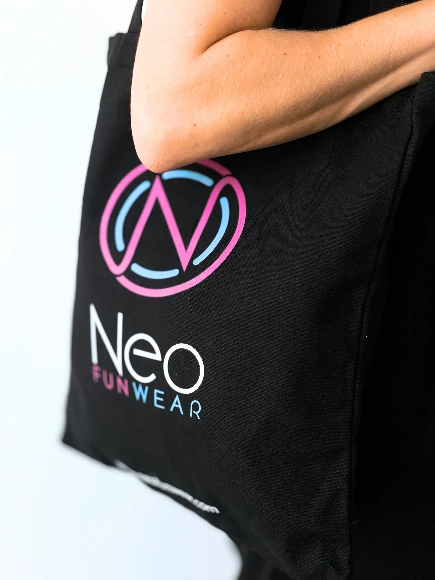 Black & Neo - Cotton Canvas Tote Bag