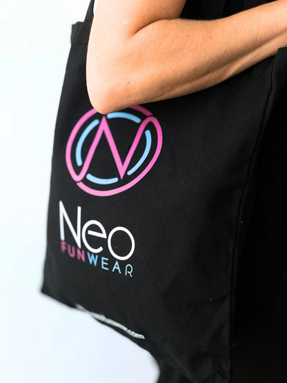 Black & Neo - Cotton Canvas Tote Bag